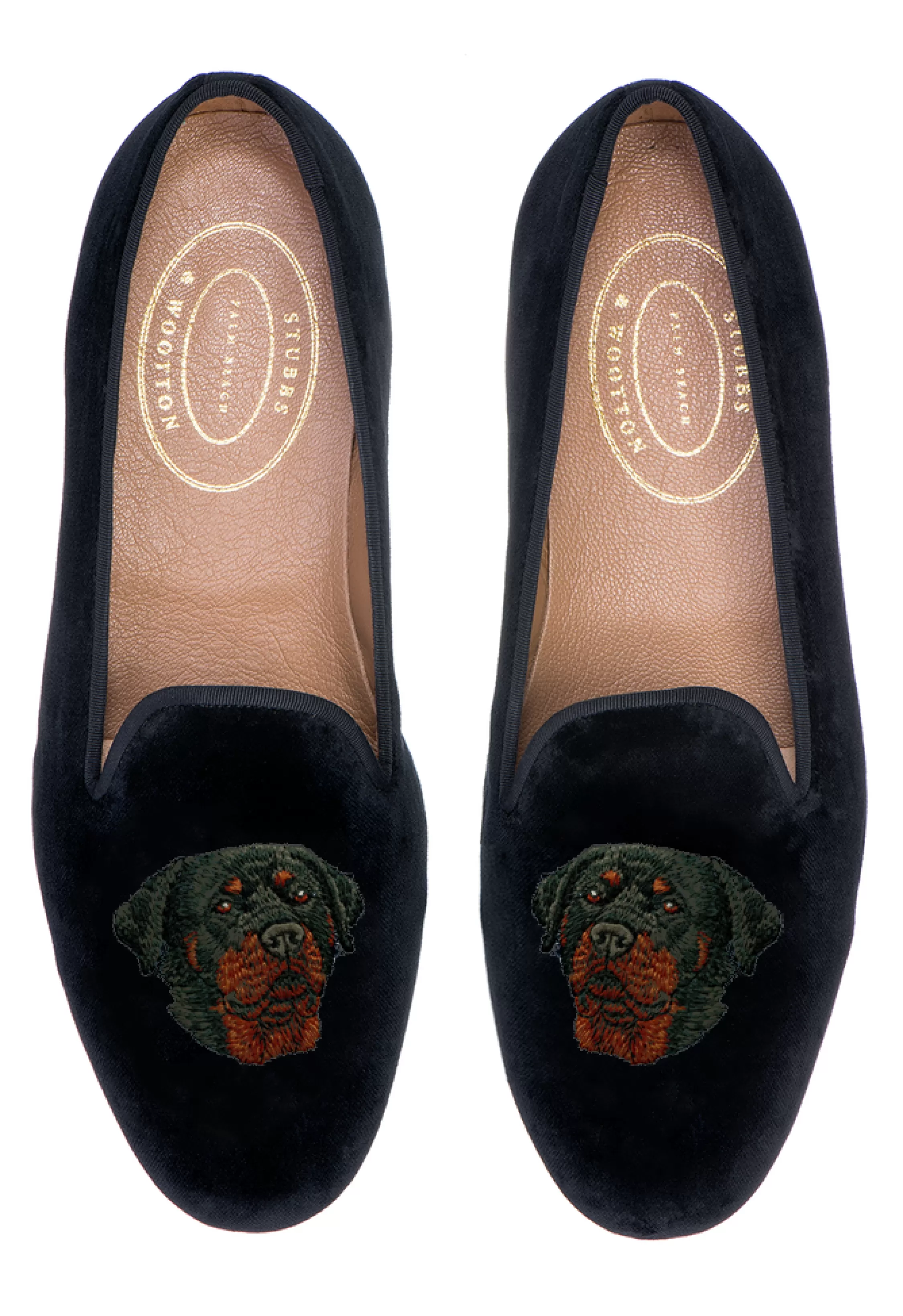 Slipper*Stubbs & Wootton Rottweiler (Men) Black