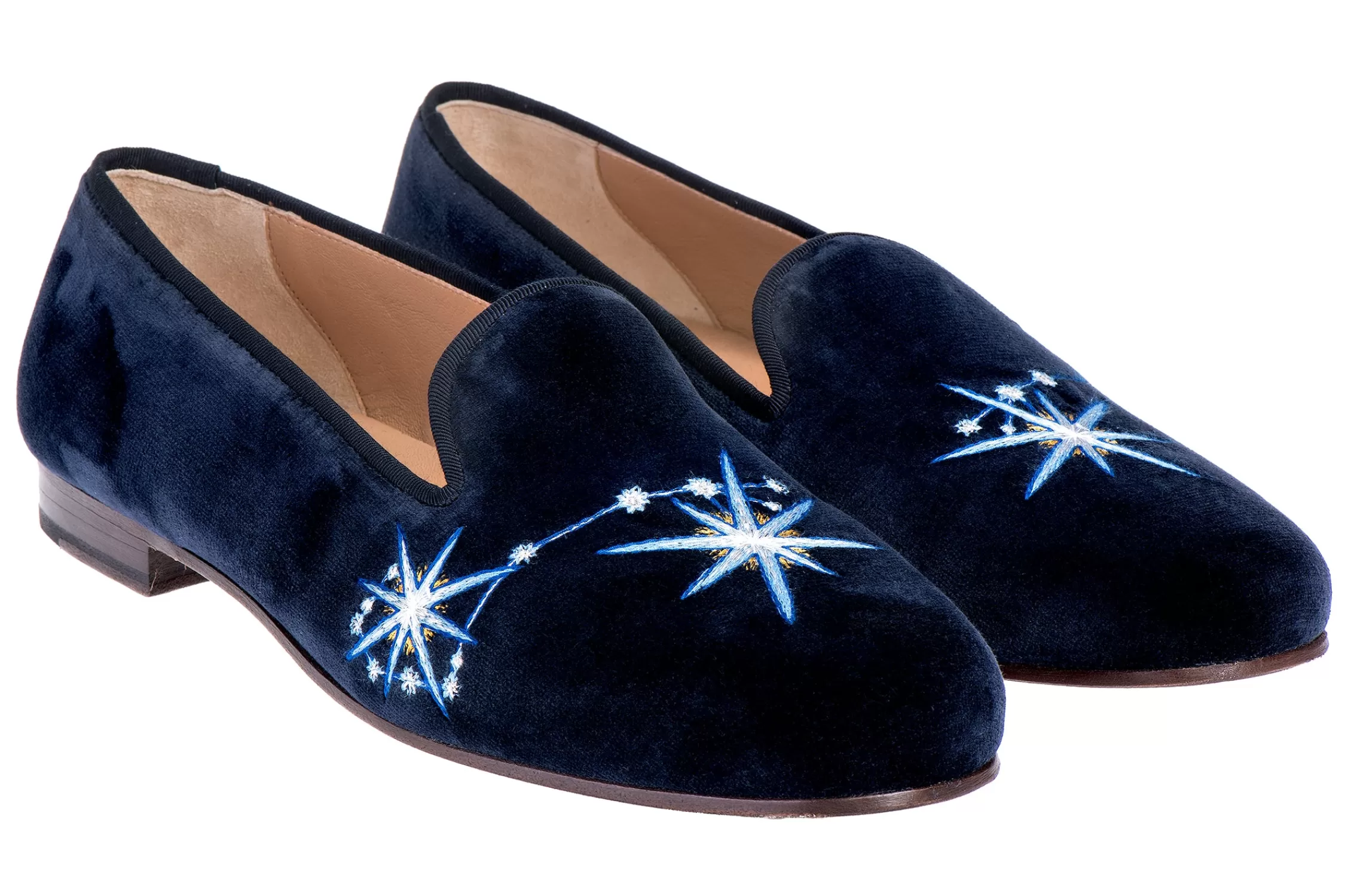 Slipper*Stubbs & Wootton Scorpio Velvet Slipper (Women) Midnight