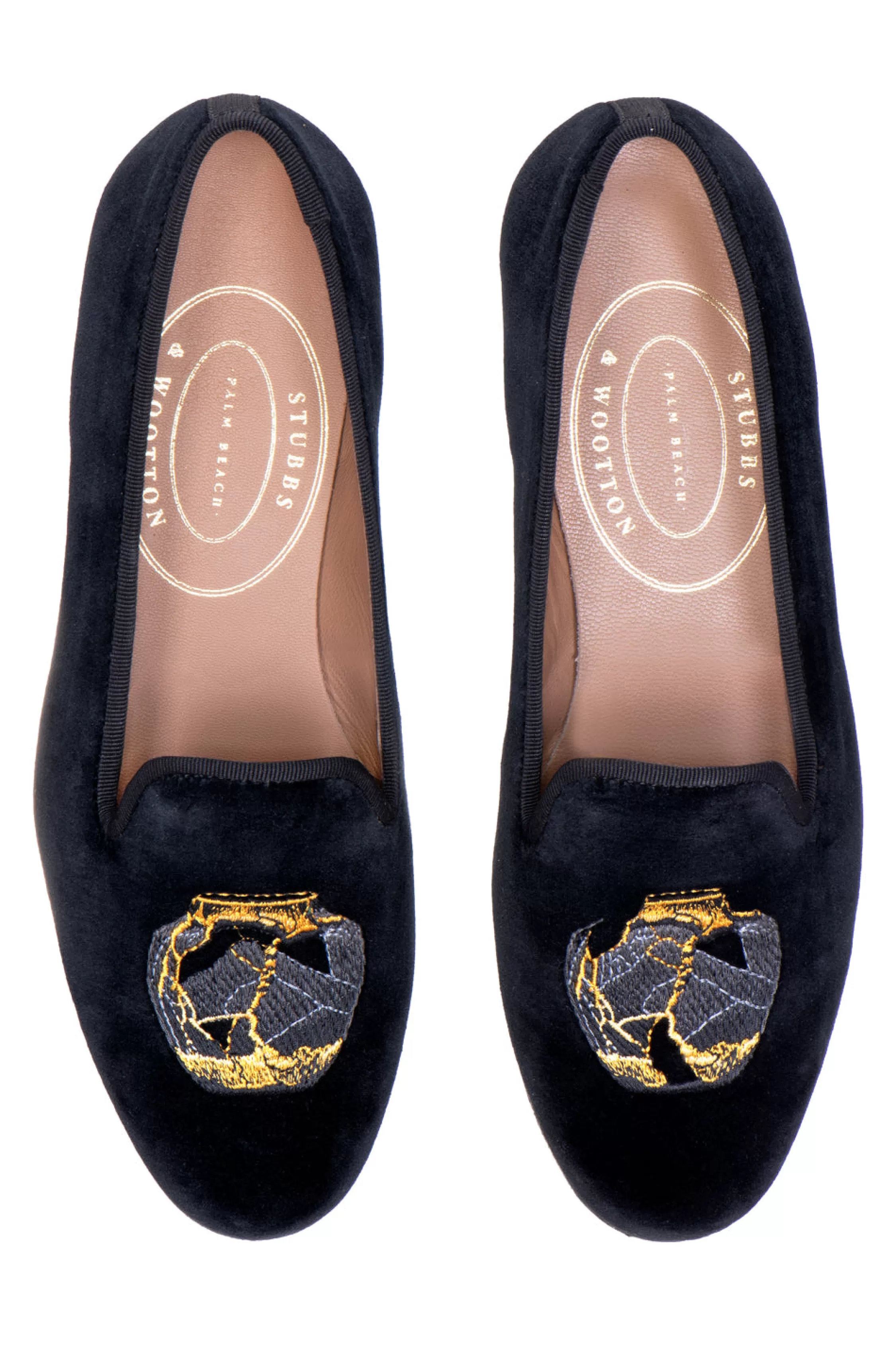 Slipper*Stubbs & Wootton Shattered Ming Noir (Women) Black