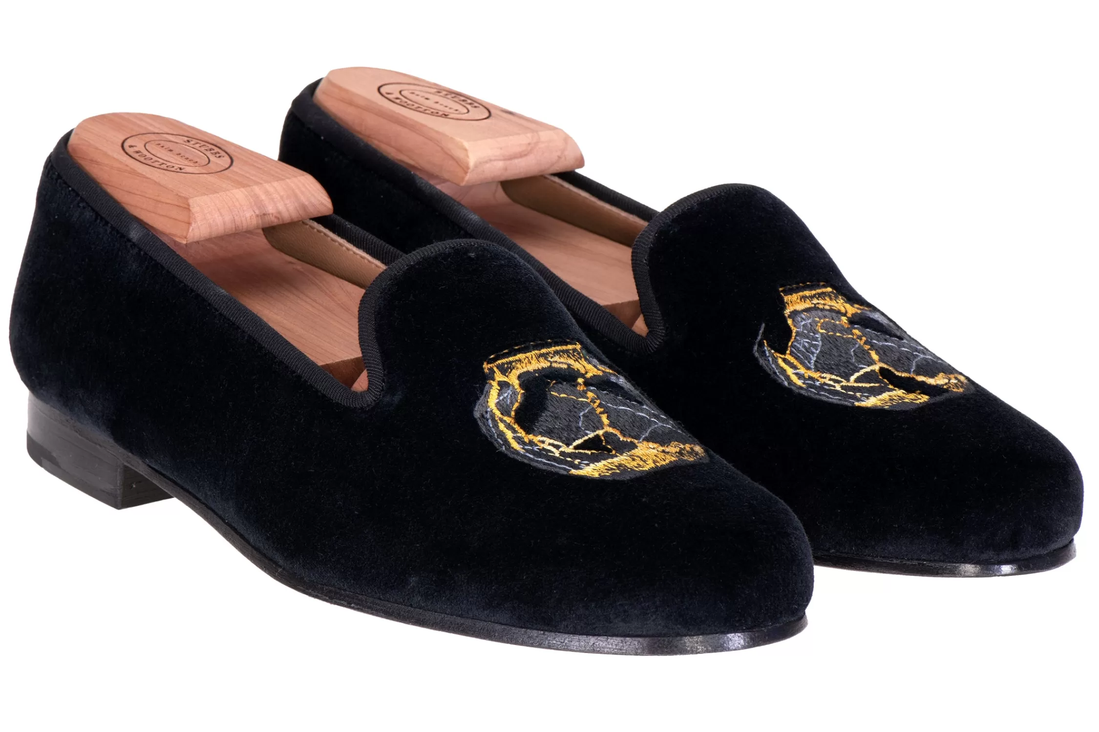 Slipper*Stubbs & Wootton Shattered Ming Noir (Women) Black