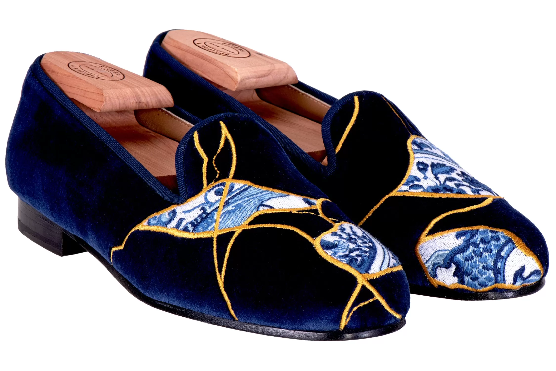 Slipper*Stubbs & Wootton Shattered (Women) Navy