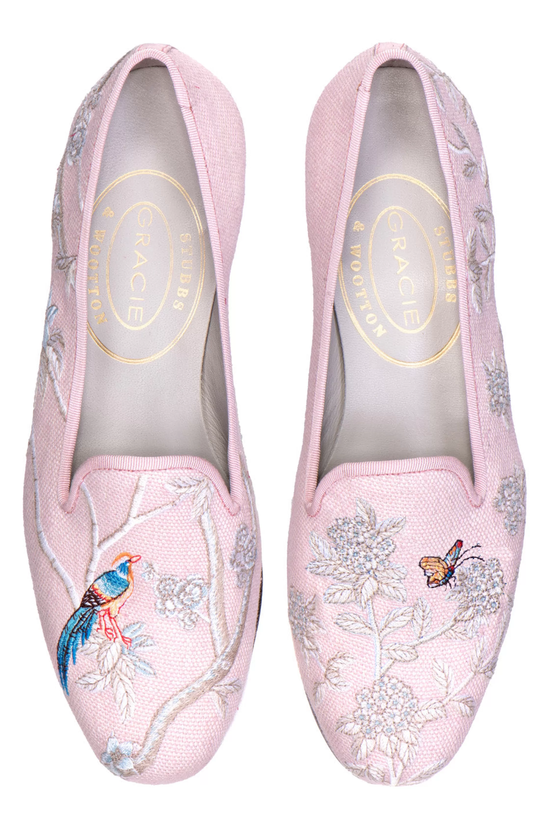 Slipper*Stubbs & Wootton Snowbird Blossom Slipper (Women) Pink