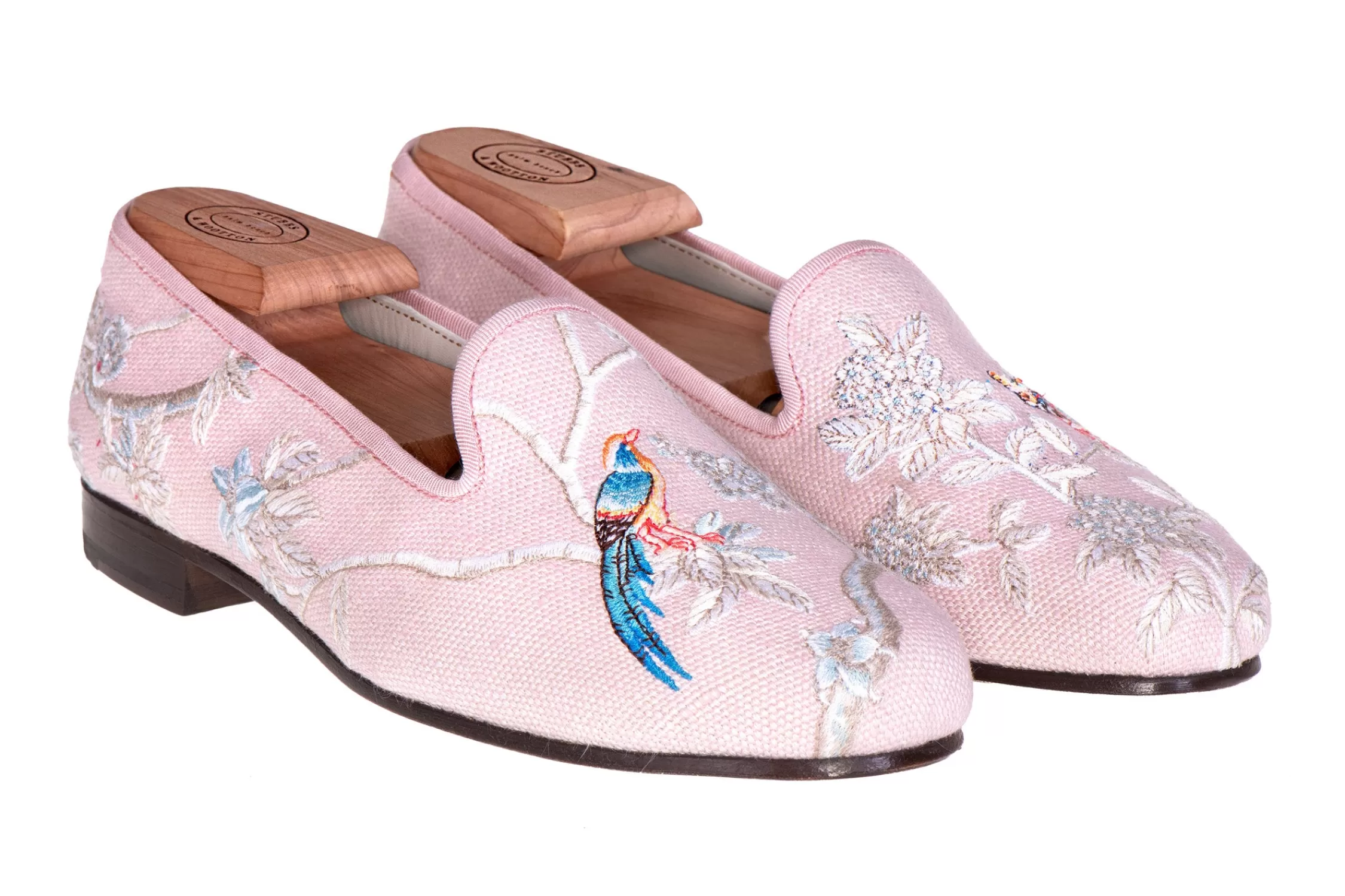 Slipper*Stubbs & Wootton Snowbird Blossom Slipper (Women) Pink