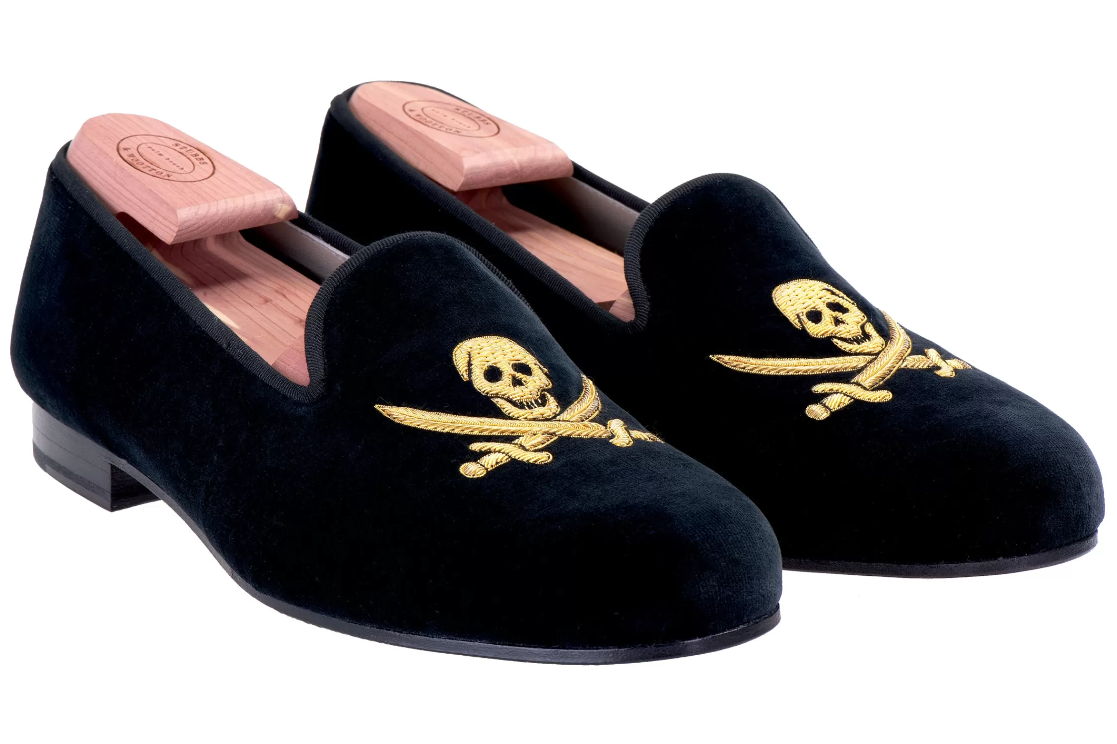 Slipper*Stubbs & Wootton Sparrow Private Stock (Wide) Black