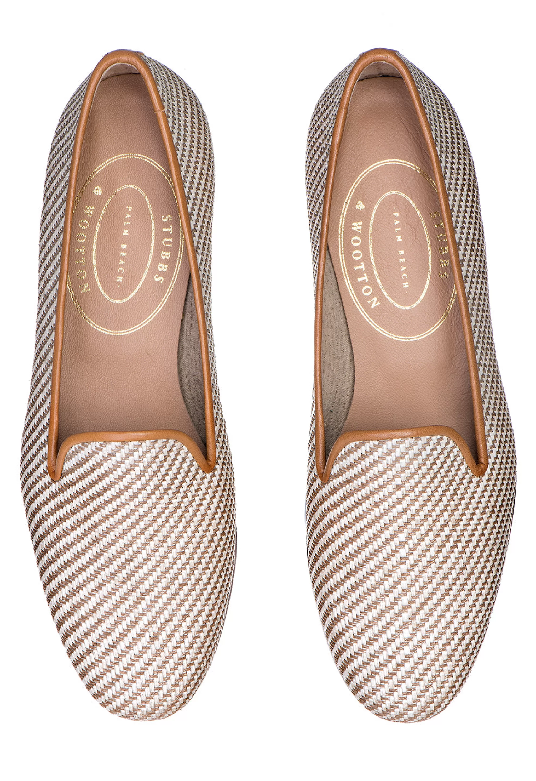 Slipper*Stubbs & Wootton Straw Raffia Slipper (Women) Cream