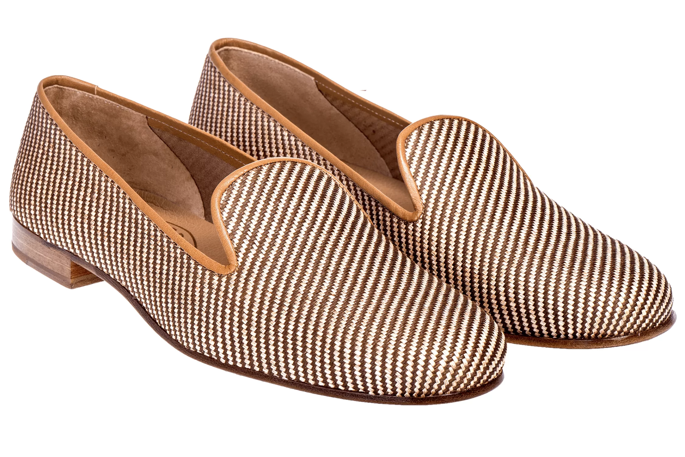 Slipper*Stubbs & Wootton Straw Raffia Slipper (Men) Natural