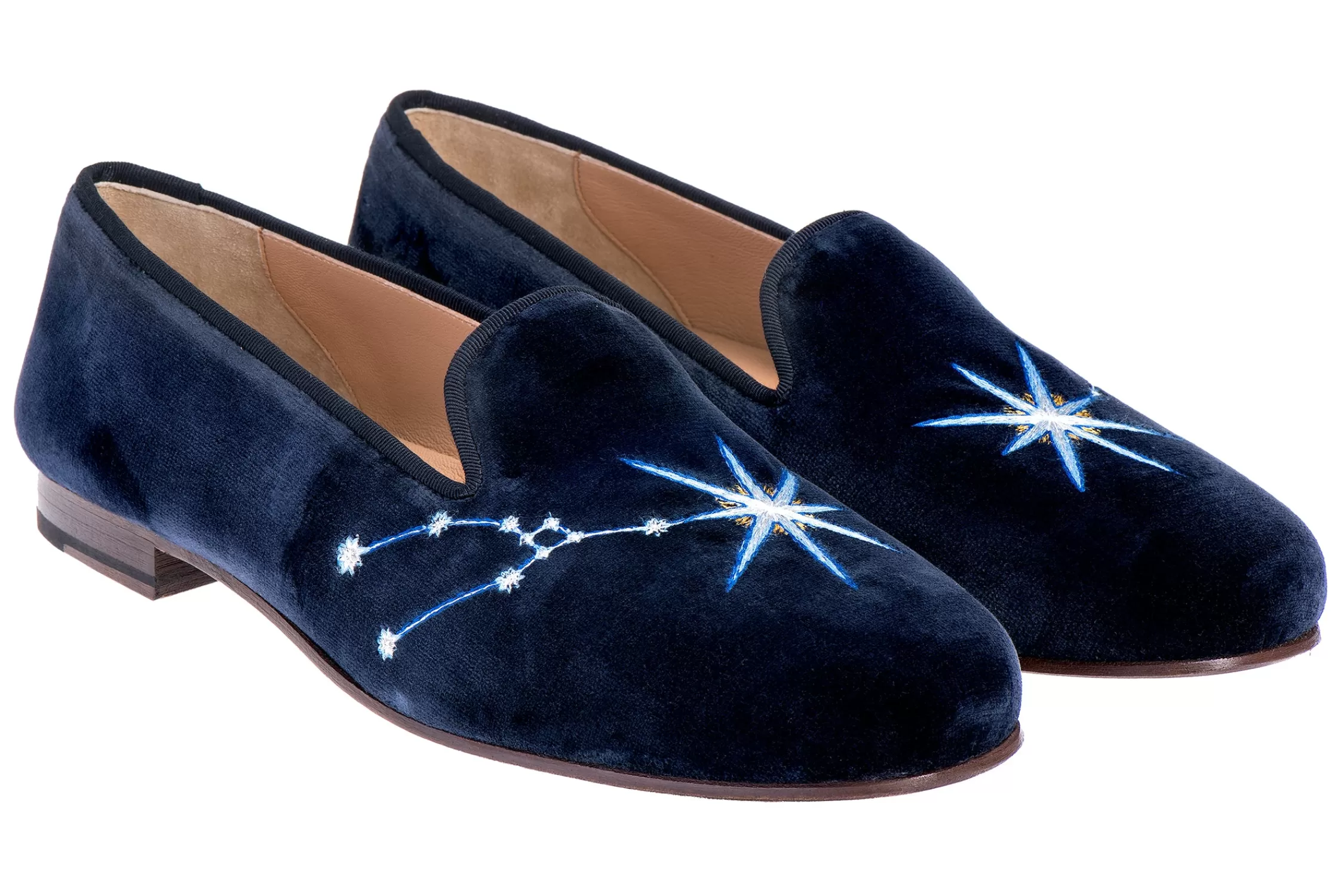 Slipper*Stubbs & Wootton Taurus Velvet Slipper (Women) Midnight