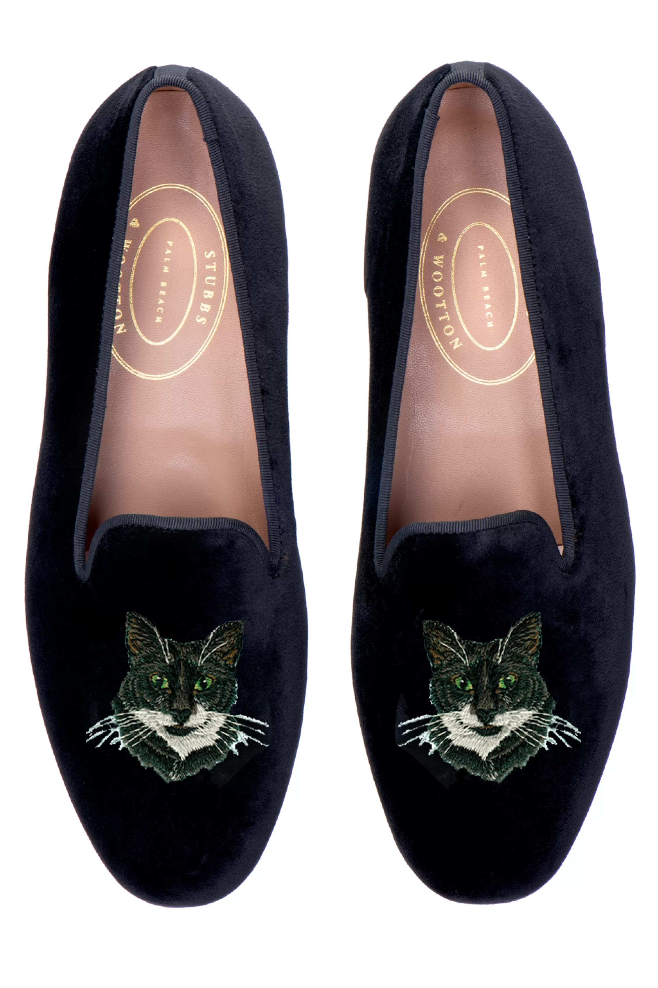 Slipper*Stubbs & Wootton Tuxedo Cat (Men) Black