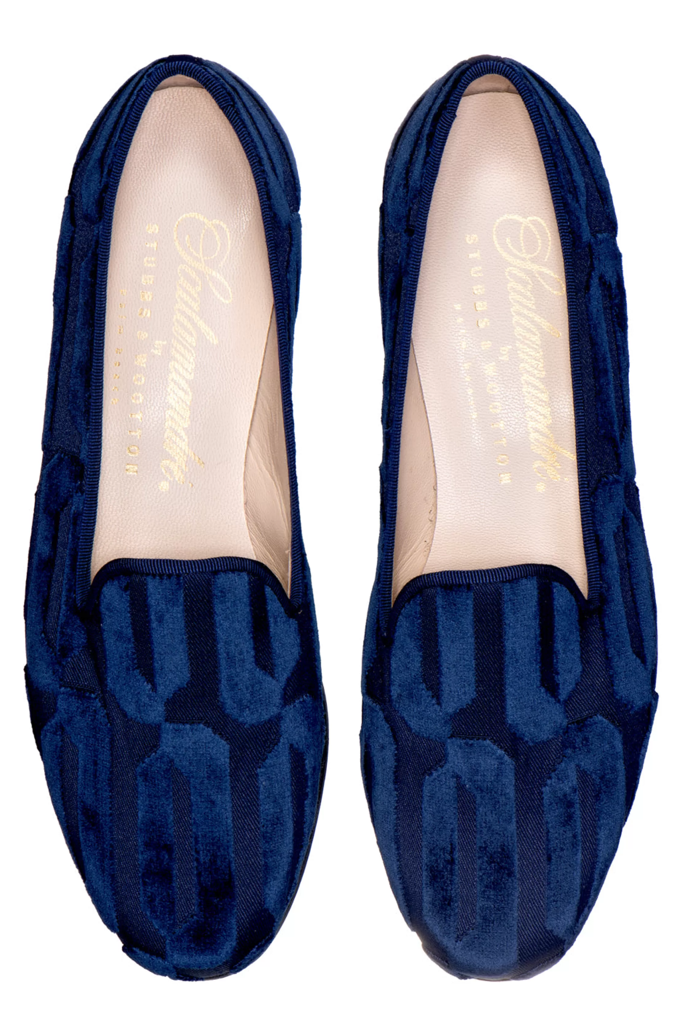 Slipper*Stubbs & Wootton Typo Night Private Stock (Women) Navy