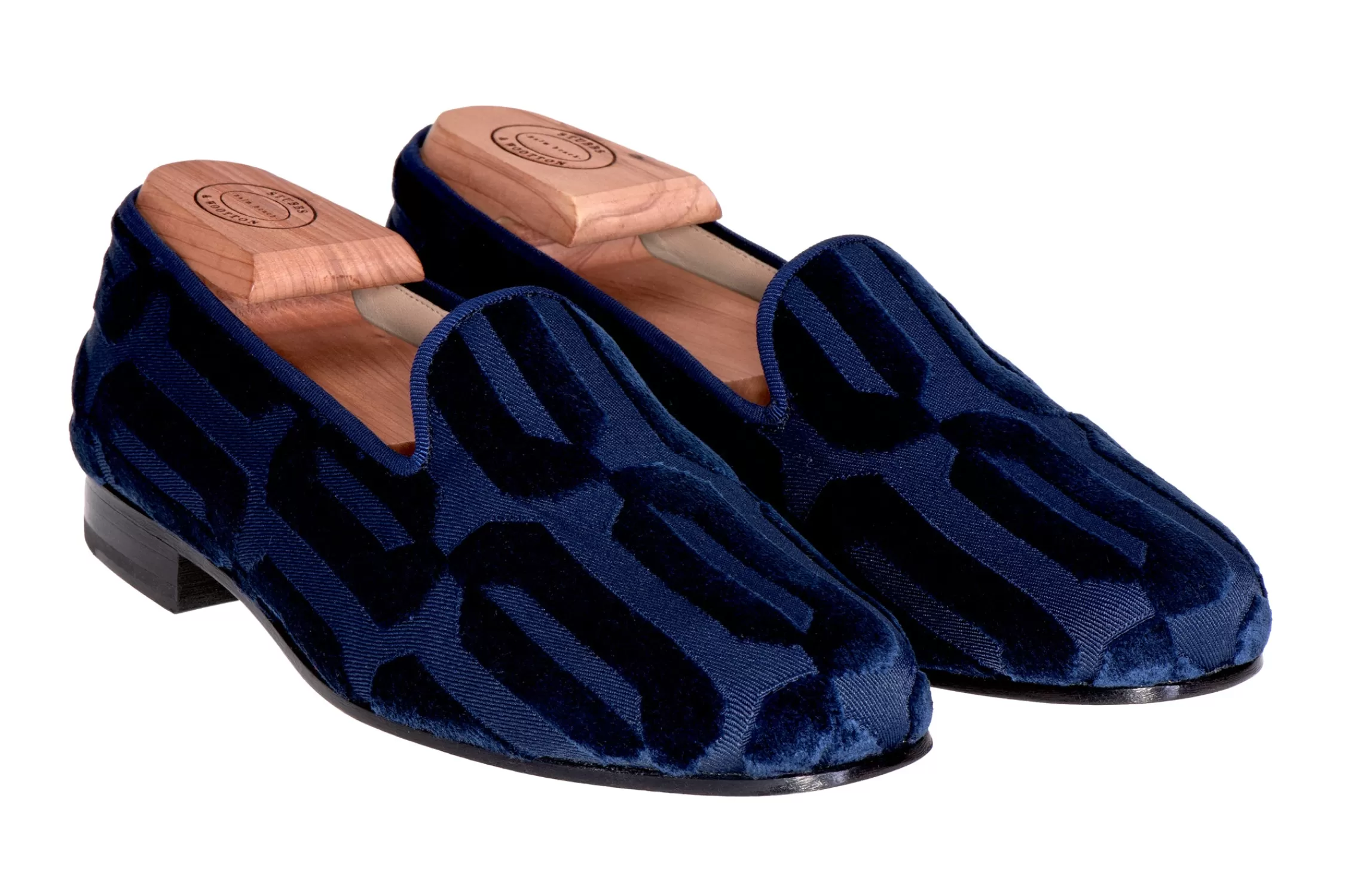 Slipper*Stubbs & Wootton Typo Night Private Stock (Women) Navy