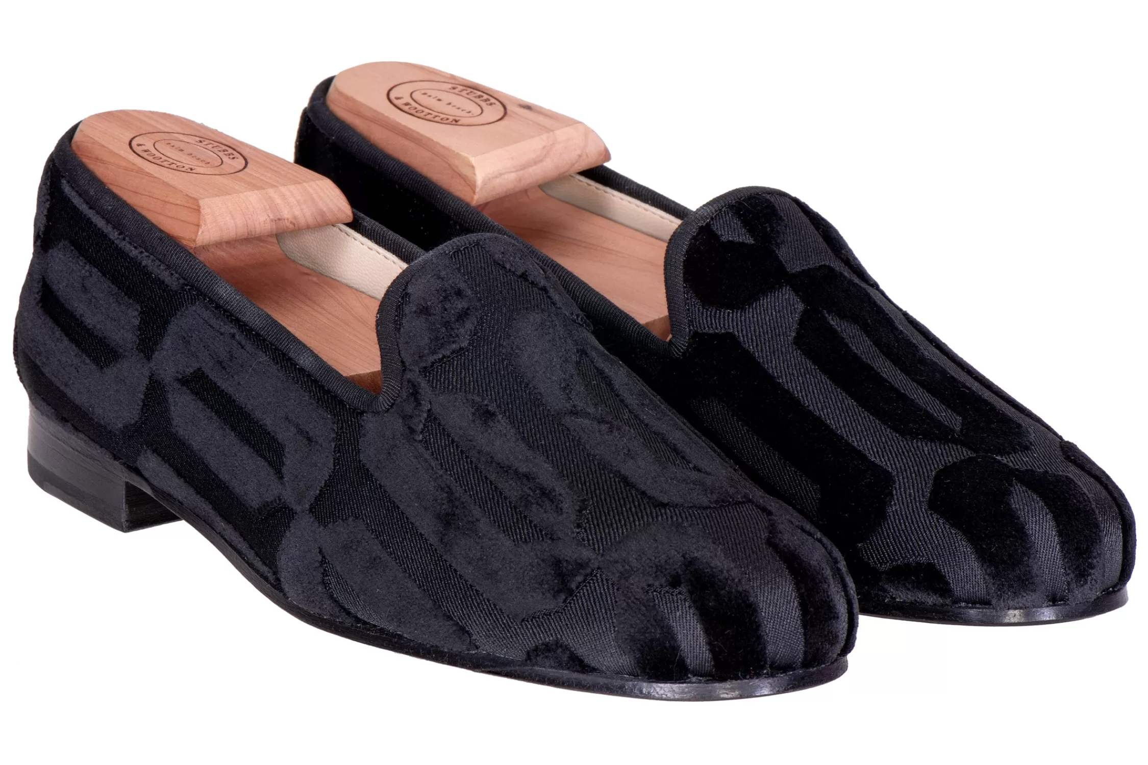 Slipper*Stubbs & Wootton Typo Smoking Private Stock (Women) Black