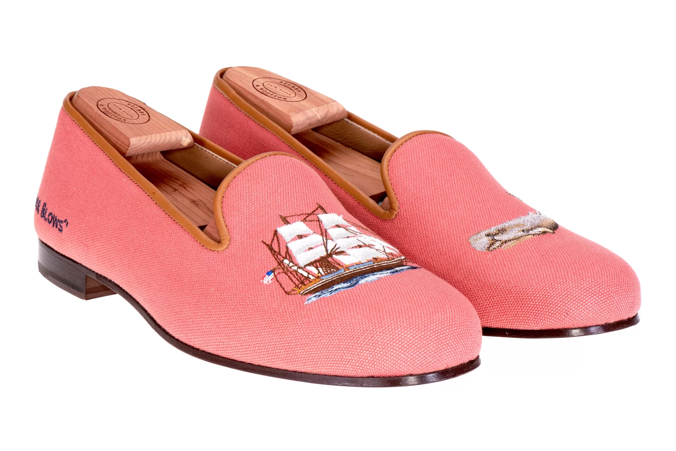 Slipper*Stubbs & Wootton Whaling Nantucket Slipper (Women) Red