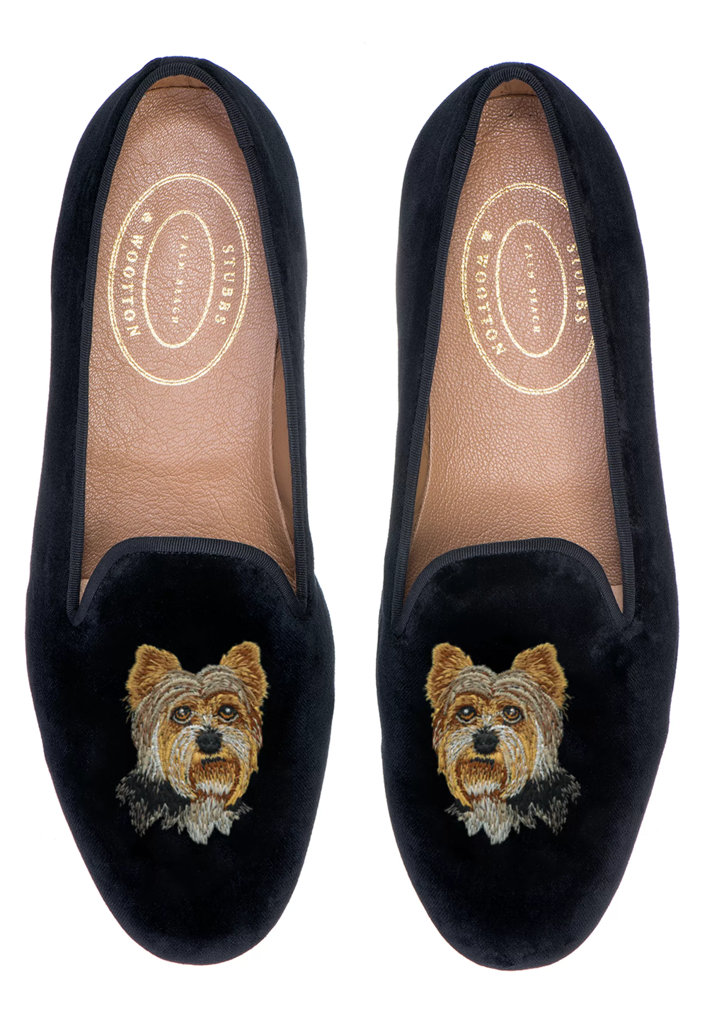 Slipper*Stubbs & Wootton Yorkshire Terrier (Men) Black